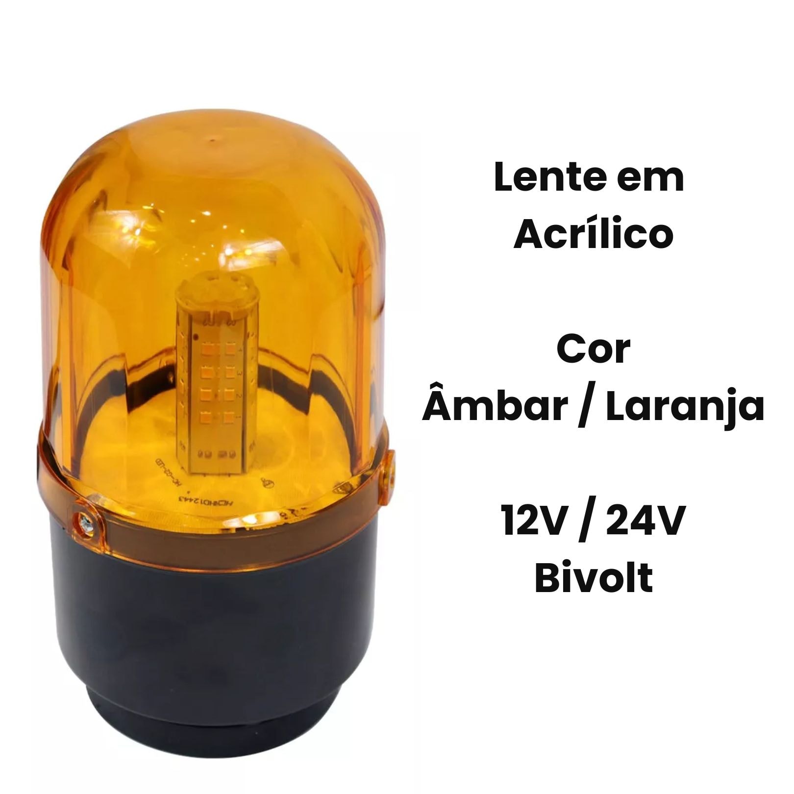 ami⋆* Sinalizador Giroflex Giroled com Imã com Plug para Acendedor